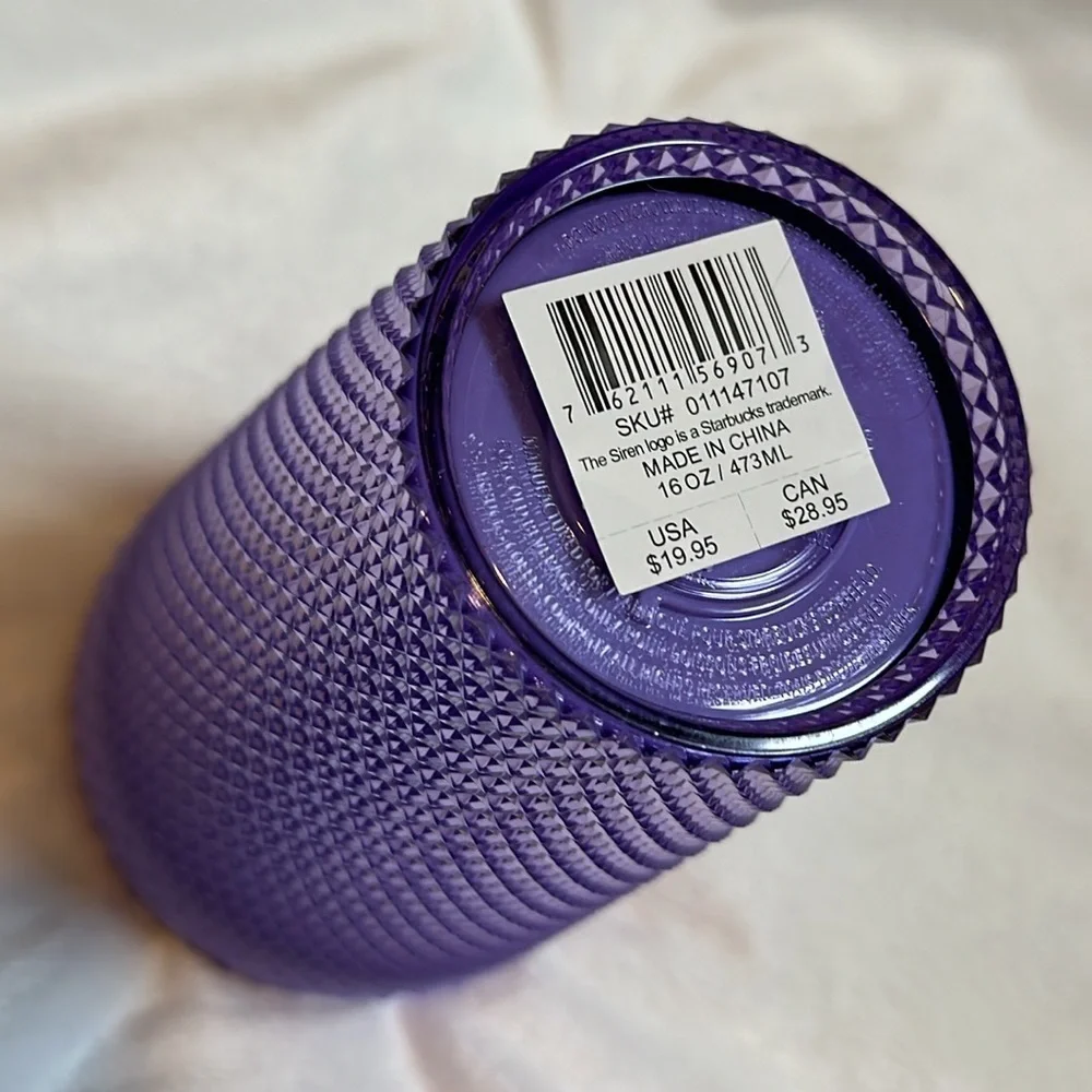Starbucks 2023 Lilac Purple Gradient Studded Sip Top Grande Tumbler